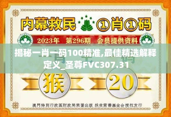揭秘一肖一码100精准,最佳精选解释定义_圣尊FVC307.31