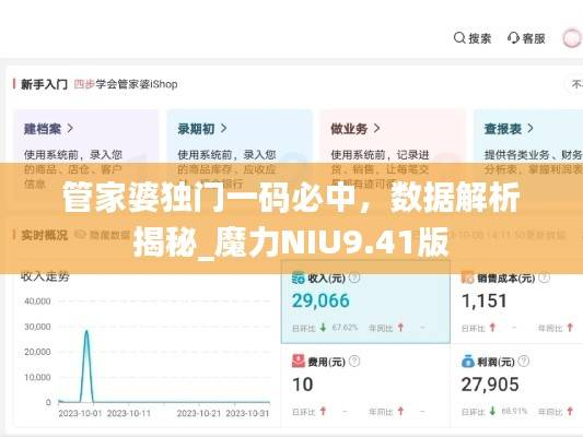 管家婆独门一码必中,数据解析揭秘_魔力NIU9.41版