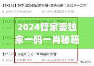 2024管家婆独家一码一肖秘籍,高效解决难题_速达版CEZ756.18