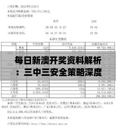 每日新澳开奖资料解析:三中三安全策略深度解读_简易QPS140.5版