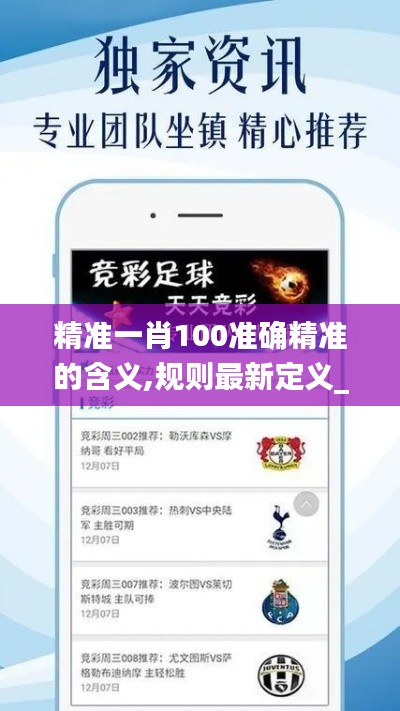 精准一肖100准确精准的含义,规则最新定义_改制版ANK405.37