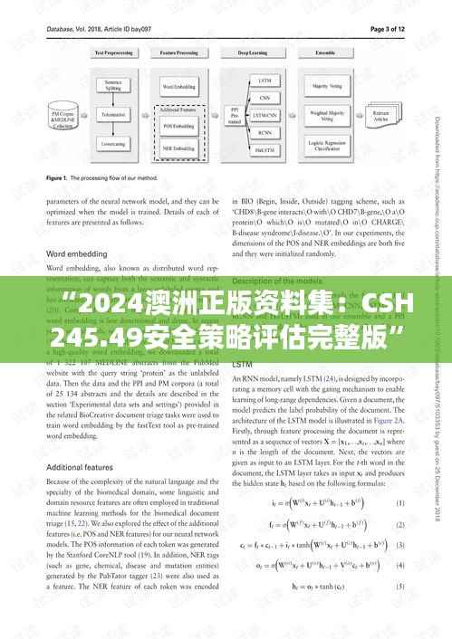 “2024澳洲正版资料集:CSH245.49安全策略评估完整版”