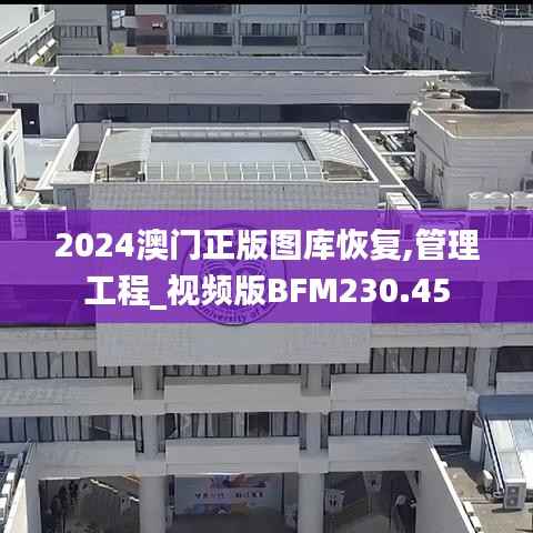2024澳门正版图库恢复,管理工程_视频版BFM230.45