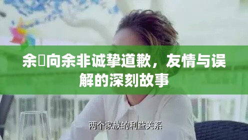 余玥向余非诚挚道歉,友情与误解的深刻故事