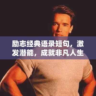 励志经典语录短句,激发潜能,成就非凡人生